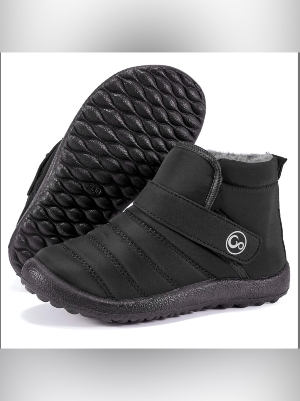 Aomigoct Snow Bootie Waterproof 10 Toddler Little Kid Boot Black